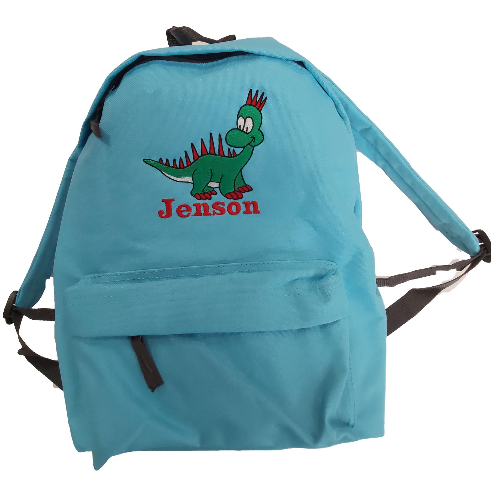 personalised dinosaur rucksack